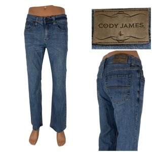 Cody James Mens 31 X 32 Bootcut Blue Cotton Blend Stretch Denim Western Casual